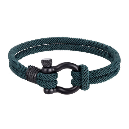 Cerdic - Bracciale in cordino nautico da uomo
