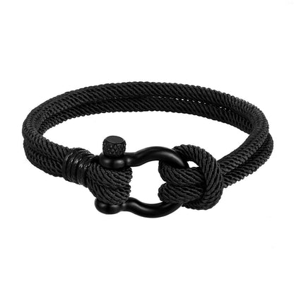 Cerdic - Bracciale in cordino nautico da uomo