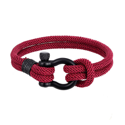 Cerdic - Bracciale in cordino nautico da uomo